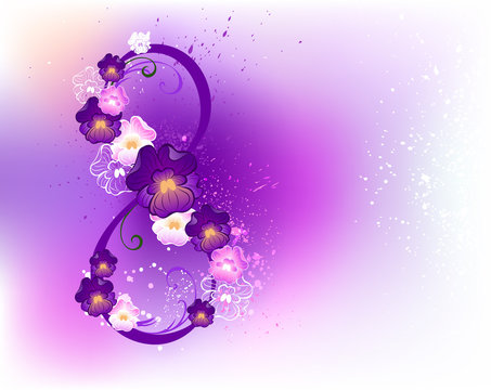 Eight of violets