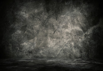 Sticker - black concrete wall background