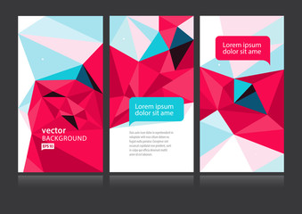 Wall Mural - abstract geometric banner polygonal background vector 10 eps