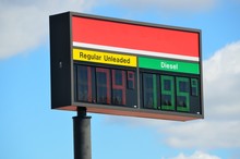 Gas Price Sign Fuel Station
