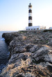 black and white mediterranean lighthouse
