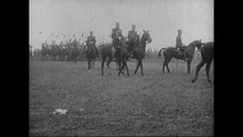 French And Belgium Cavalry Troops On Parade In 1913.