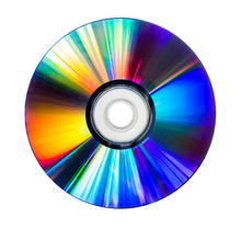 CD And DVD Disk Isolated On White