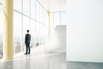 Aufkleber - Business interior with person