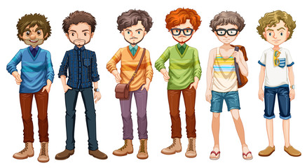 Poster - Men in different clothes design