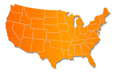 Poster - Map of USA