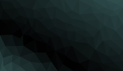 Sticker - Black Grey Gradient abstract polygon background