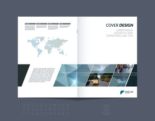 Brochure template layout, cover design annual report, magazine,