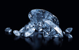 Fototapeta  - blue diamonds