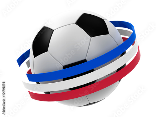 Fotomural Football France 2016 with stripes