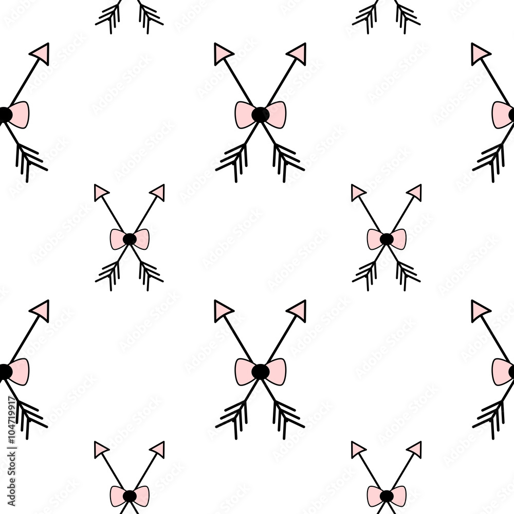 cute pink white black seamless vector pattern background illustration ...