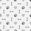 Background with dog footprint