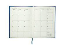 Open Diary Book With March Calendar Page Isolated On With Backgr