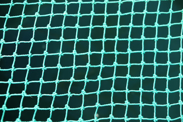 Synthetic fishing net macro
