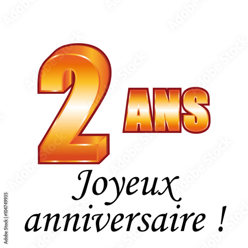 2 Ans Carte De Vœux Joyeux Anniversaire Buy This Stock Vector And Explore Similar Vectors At Adobe Stock Adobe Stock