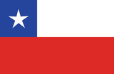 Fototapeta  - Chilean flag.