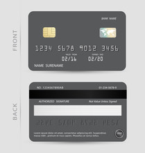 Gray Credit Debit Card Design Template,To Adapt Idea For Commercial,business,advertising,information,financial,vector,illustration