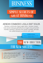 Business template. Poster. Vector Business Flyer. For your busin