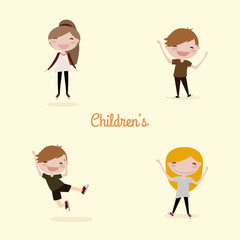 Poster - Cute Cartoon children