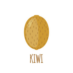 Wall Mural - Kiwi icon in flat style on white background