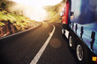 canvas print picture - Transport truck
