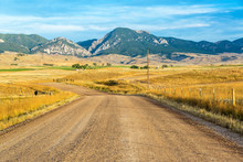 Dirt Road And Mountain