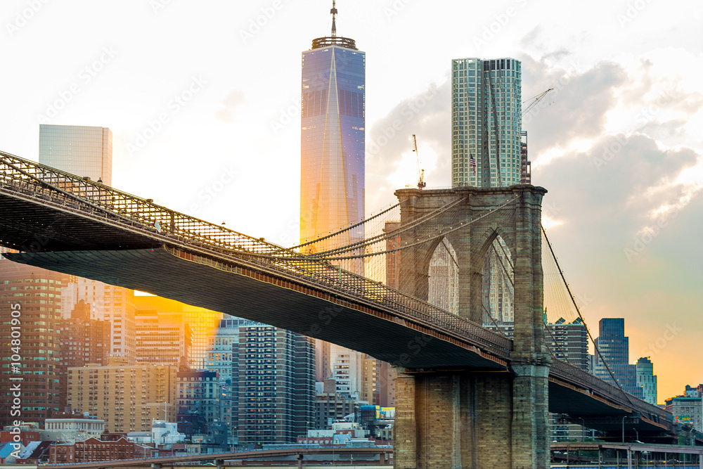 Fotovorhang - Brooklyn Bridge, New York
