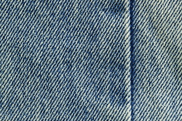 Poster - Seam on old Jeans for pattern