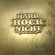 Hard Rock Night - Logo - Typo - Metall Gold P
