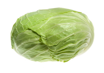 Canvas Print - cabbage isolated on white background