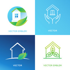 Aufkleber - Vector set of logo design templates