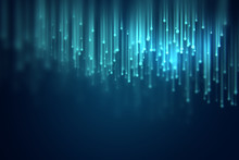 Defocused Image Of  Fiber Optics Lights Abstract Background