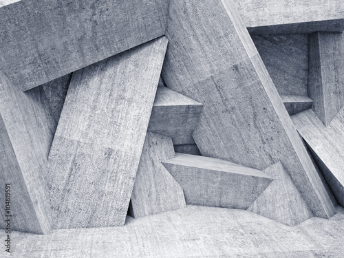 Naklejka na meble 3d geometric wall