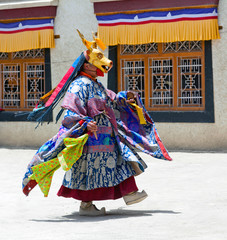 Cham Dance in Lamayuru Gompa in Ladakh, North India