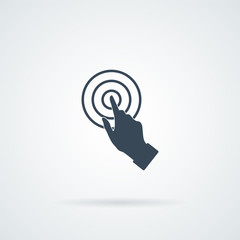Aufkleber - Click hand icon