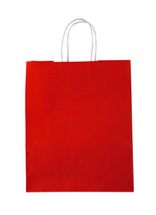 Red shopping bag.