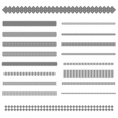 Poster - Design elements - text divider line set