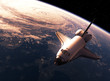 Space Shuttle Orbiting Eart