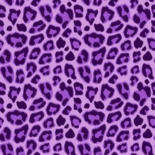 Purple Leopard Seamless Pattern