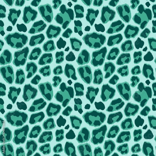 turquoise leopard print top