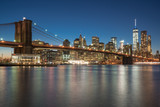 Fototapeta  - Manhattan Skyline and Brooklyn Bridge