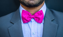 Fashion Photo Of A Man With Beard With Bowtie
