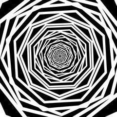 Leinwandbilder - Abstract background with random rotating octagon shapes