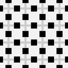 Aufkleber - Abstract geometric monochrome, minimal artistic pattern. Seamles