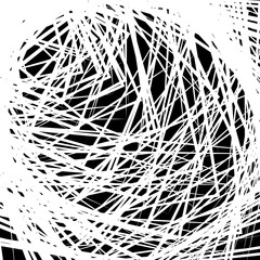 Aufkleber - Abstract geometric art image. Monochrome, black and white backgr