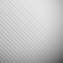 Fototapete - Abstract monochrome pattern with wavy zigzag diagonal lines