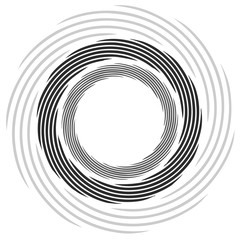 Poster - Abstract spirally element. Spinning, vortex graphic. Concentric