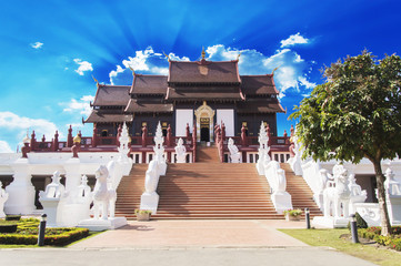 The Royal Pavilion (Ho Kham Luang) in Royal Park Rajapruek, at C