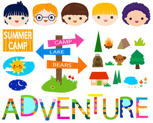 Wall Mural - summer camp