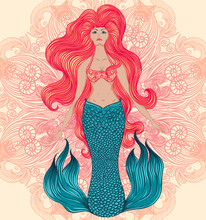 Art Nouveau Mermaid Poster Print Free Stock Photo - Public Domain Pictures